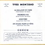 Yves Montand Yves Montand Odeon 7" France 7 MOE 2001 1955. Subida por Down by law